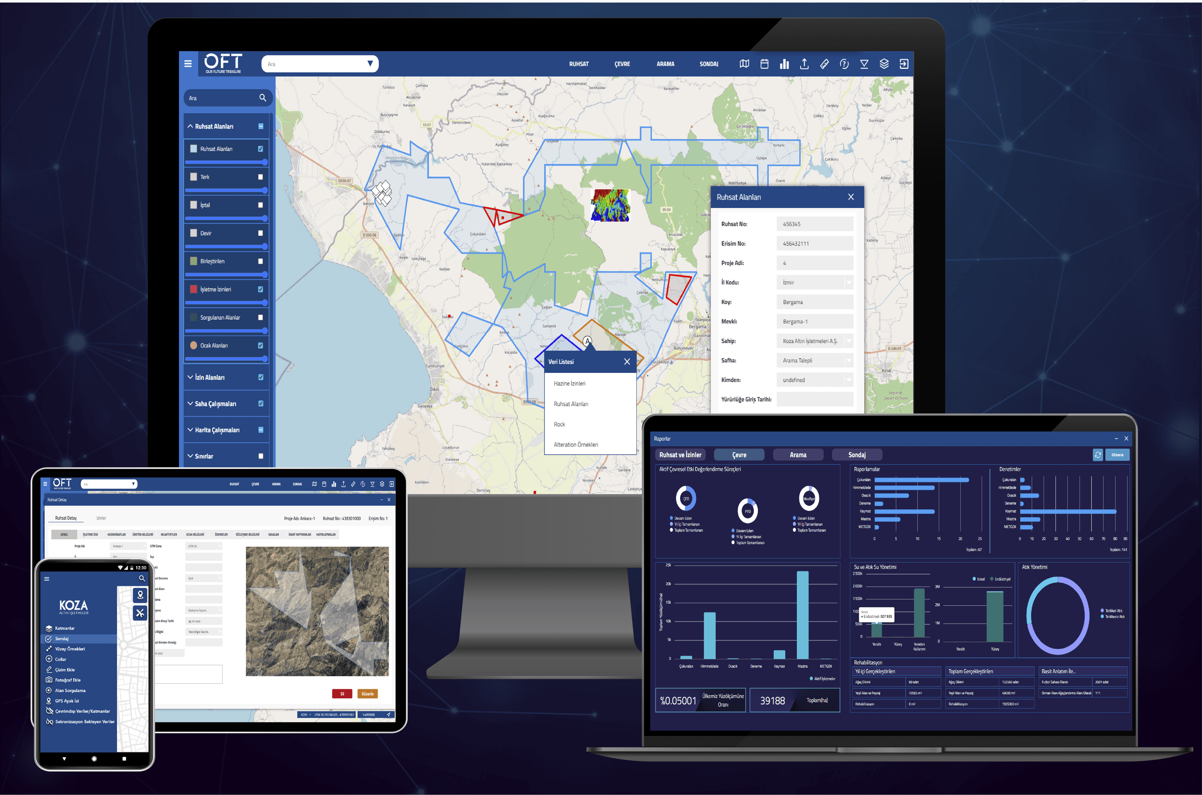Map Based Mining Information System (Türk Altın Project)